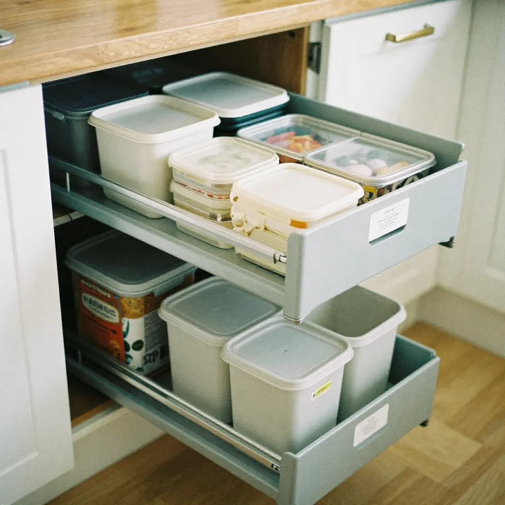 Pantry decluttering and organization